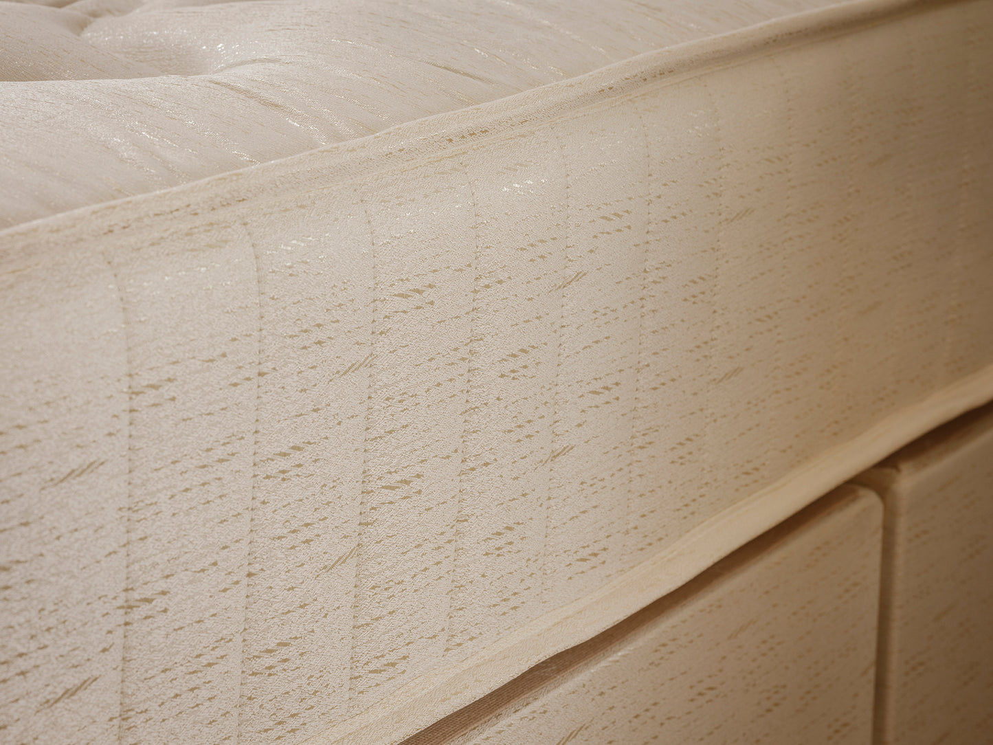 Crystal open coil spring mattress with damask fabric in various sizes by Tender Sleep, offering back support and body alignm