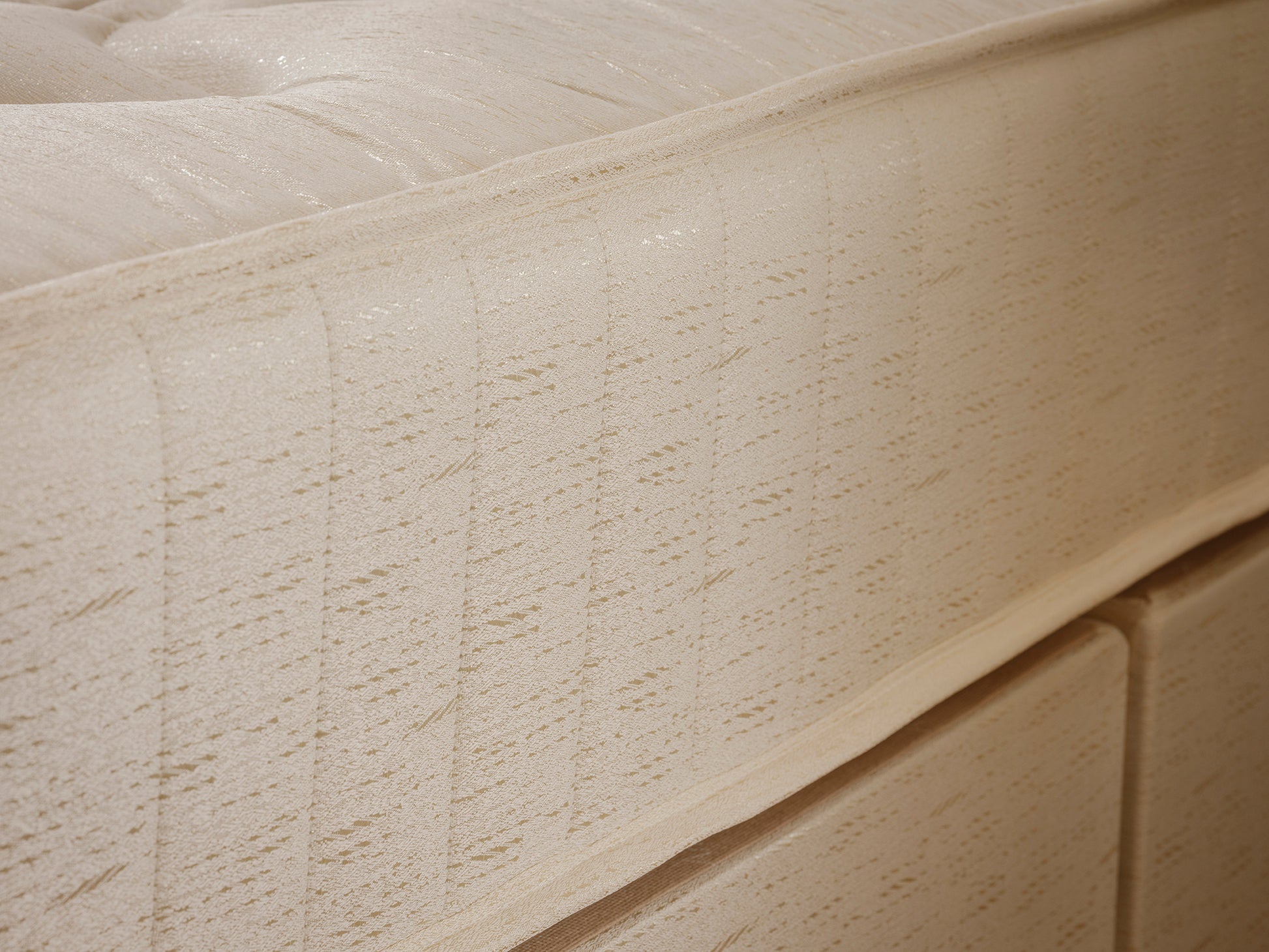 Crystal open coil spring mattress with damask fabric in various sizes by Tender Sleep, offering back support and body alignm