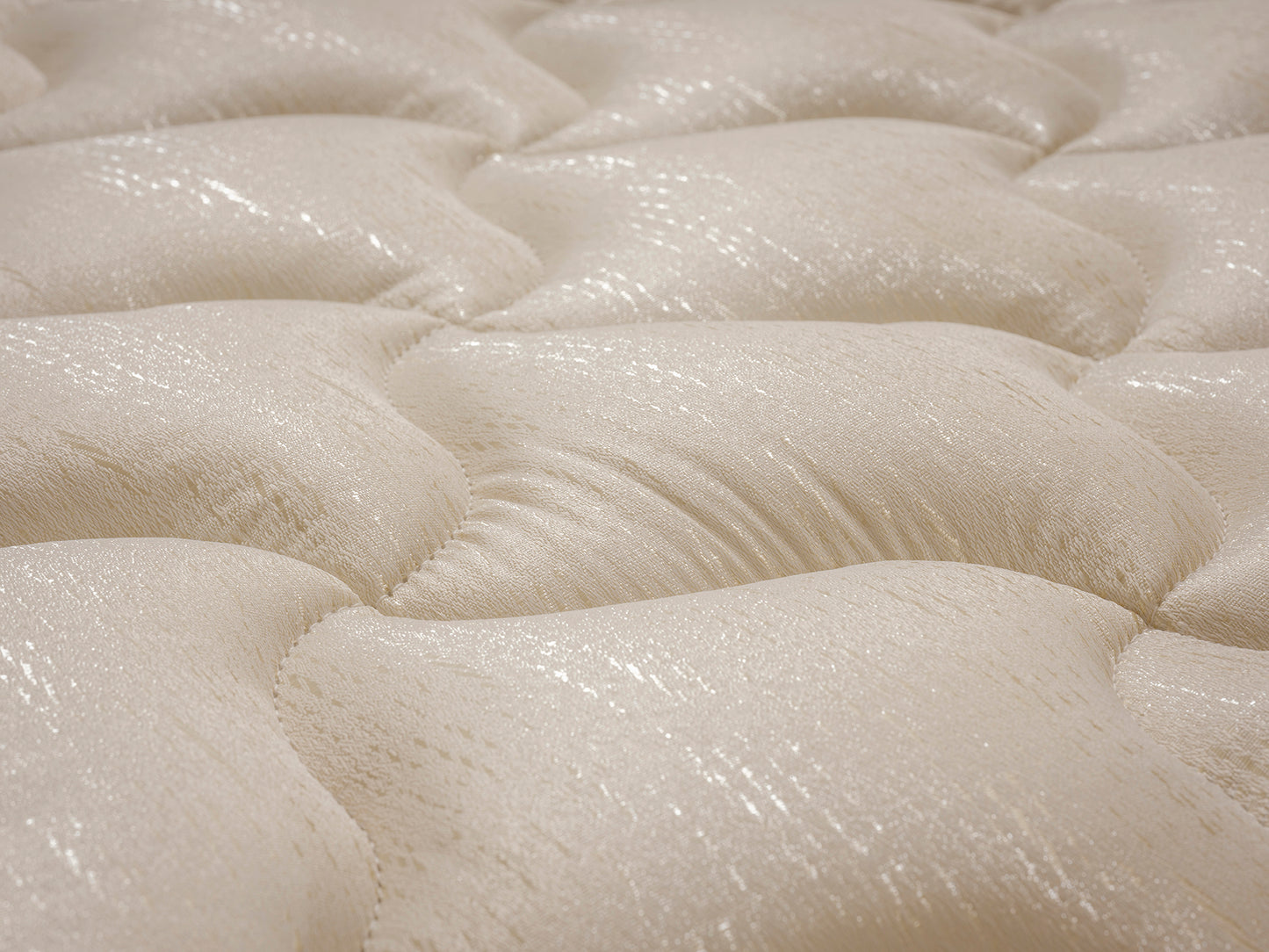 Crystal Open Coil Spring Mattress by Tender Sleep in elegant damask fabric, offering comfort and back support.