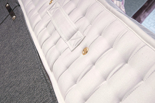 Tender Sleep Flexopaedic Orthopaedic Mattress featuring extra firm support and 12.5g spring system in white fabric