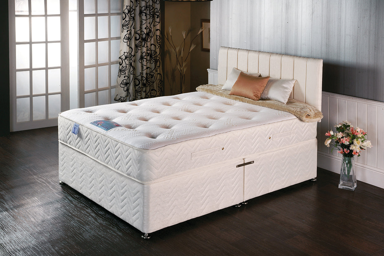 Ylang Ylang Fragrance Active Mattress by Tender Sleep, memory foam, orthopaedic design, available in multiple sizes.