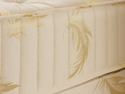 Knightsbridge Firm Ortho Mattress with 12.5G orthopedic springs in damask fabric, available in small single and single sizes