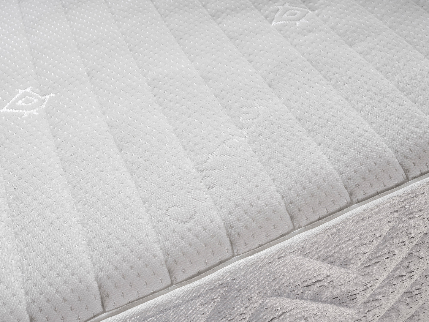 Tender Sleep Memory Comfort Mattress with multi-zone visco foam and cool touch fabric, 8-inch base, in neutral color.