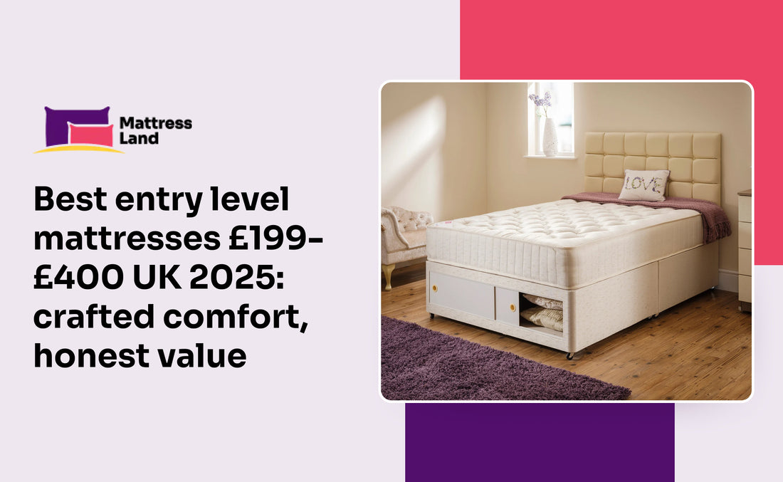 Best entry level mattresses £199–£400 UK 2025: crafted comfort, honest value